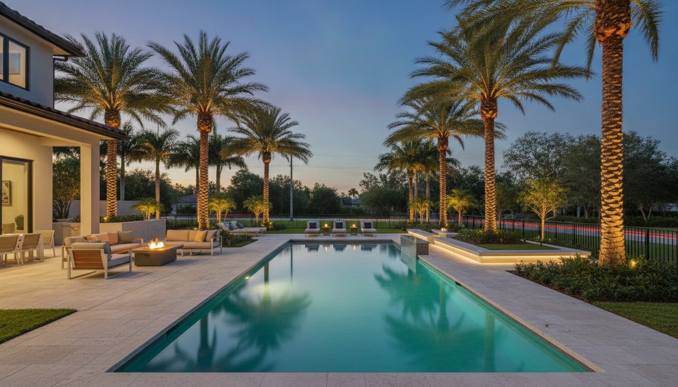 Boca Raton Backyard Lighting: Luxury Design Guide