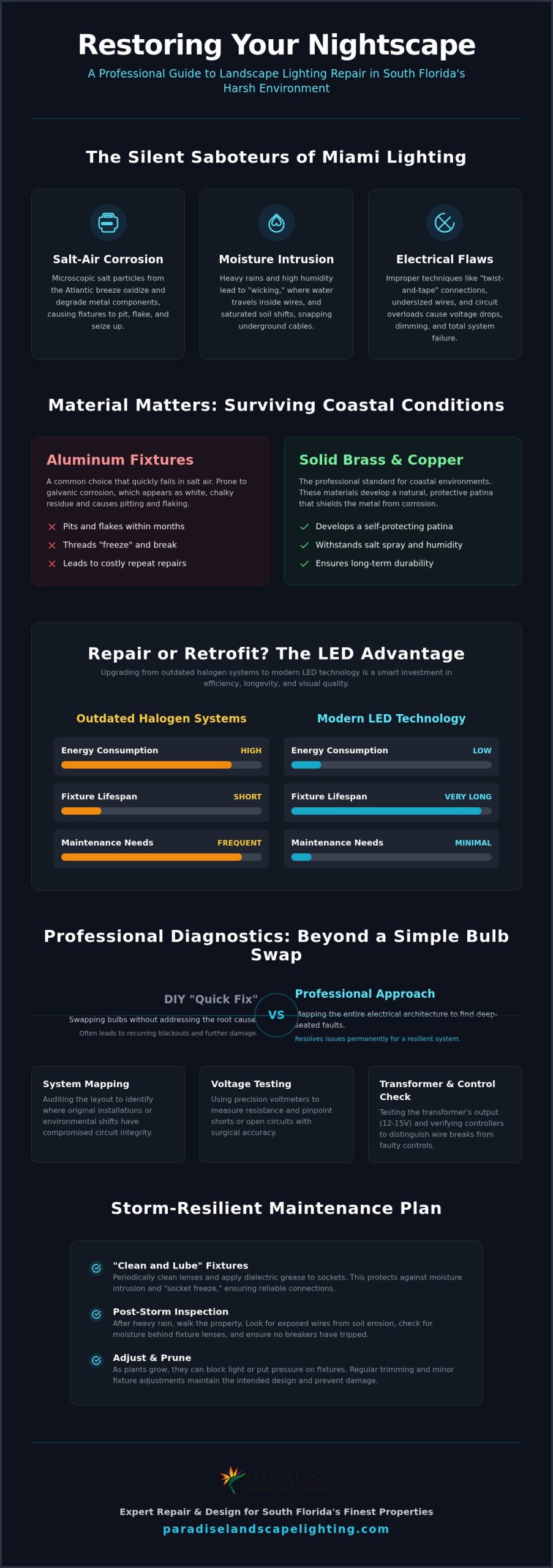 Expert Landscape Lighting Repair in Miami (2026)