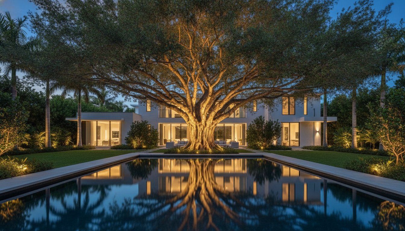 From Darkness to Distinction: A Case Study in Miami Outdoor LED Lighting Design