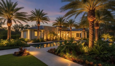 Luxury Outdoor Lighting Design in Boca Raton: Bespoke Artistry vs. Standard Systems