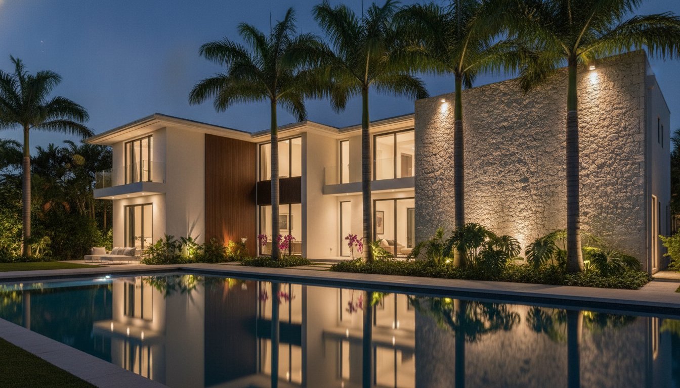 Residential Architectural Lighting in Miami: Elevating Your Home’s Nightscape