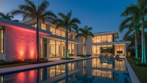 Color Changing Landscape Lighting in Miami: The Designer’s Guide to Dynamic Nightscapes