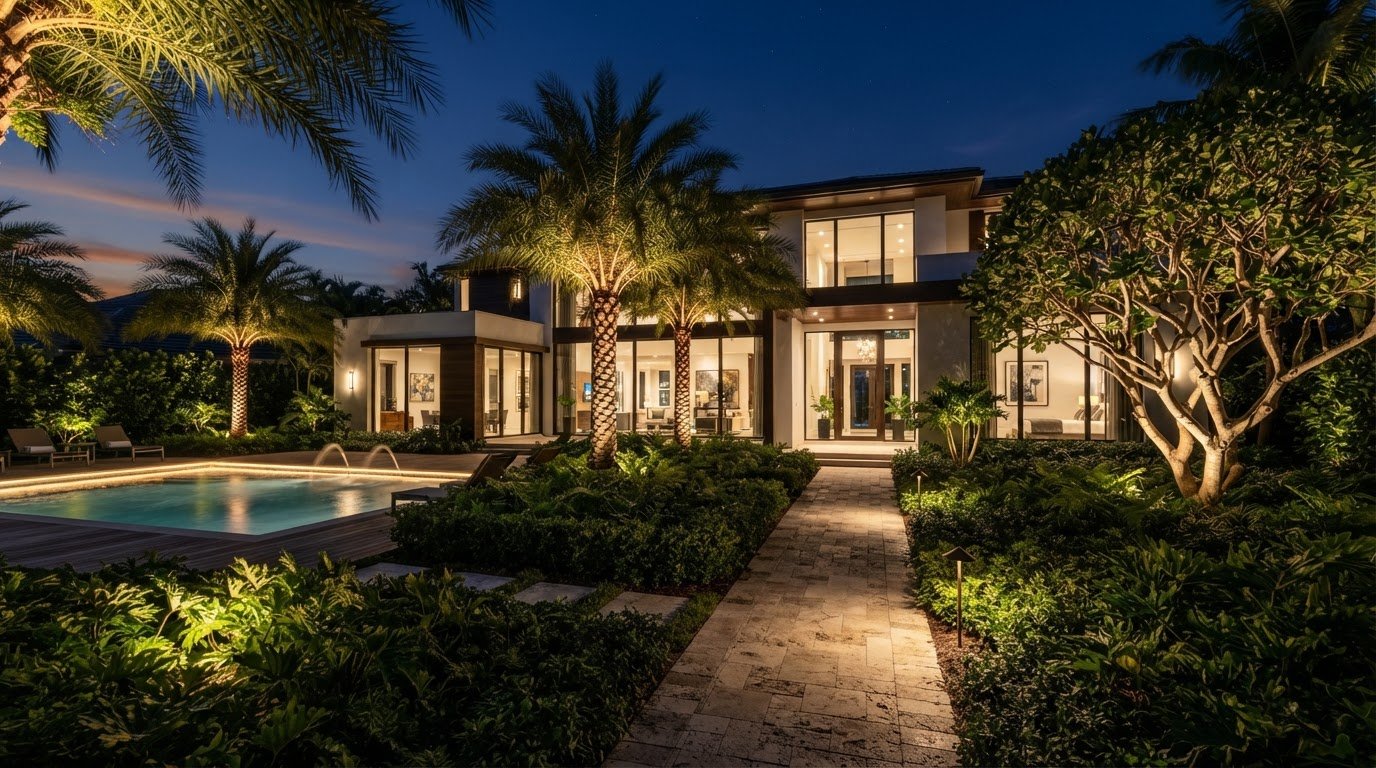 Modern Landscape Lighting Design in Boca Raton: A Homeowner’s Guide