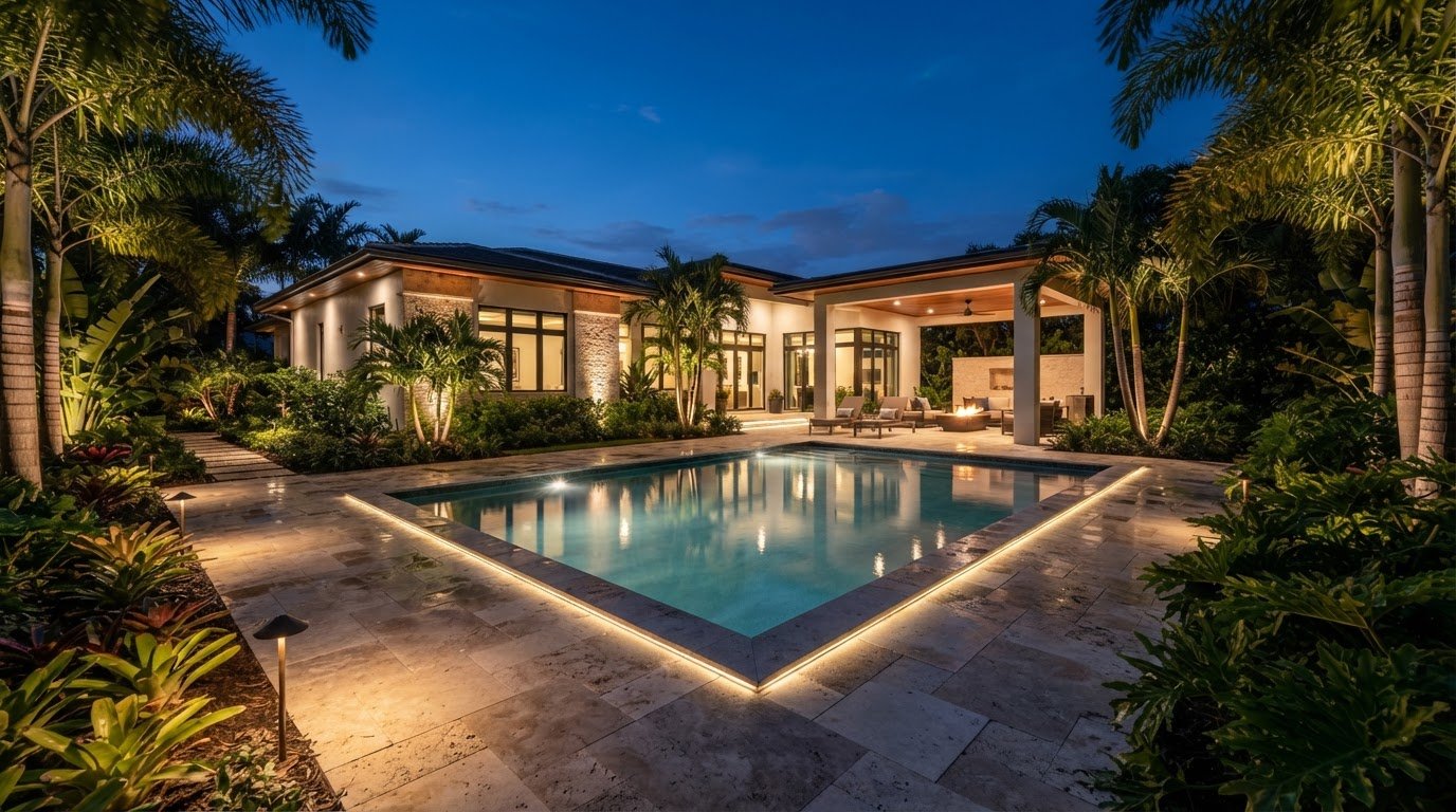 Pool Landscape Lighting in West Palm Beach: A Homeowner’s Design Guide