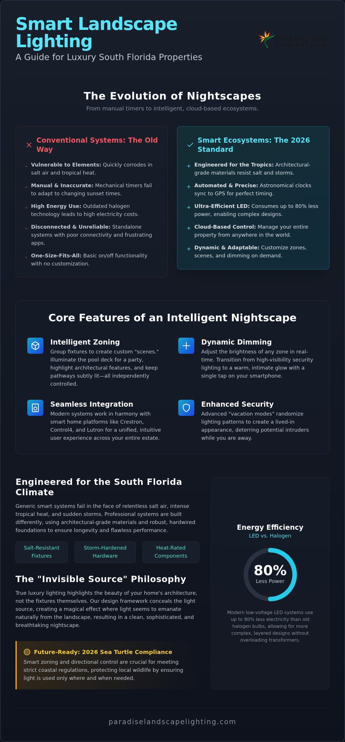 Smart Landscape Lighting in South Florida: The 2026 Luxury Guide