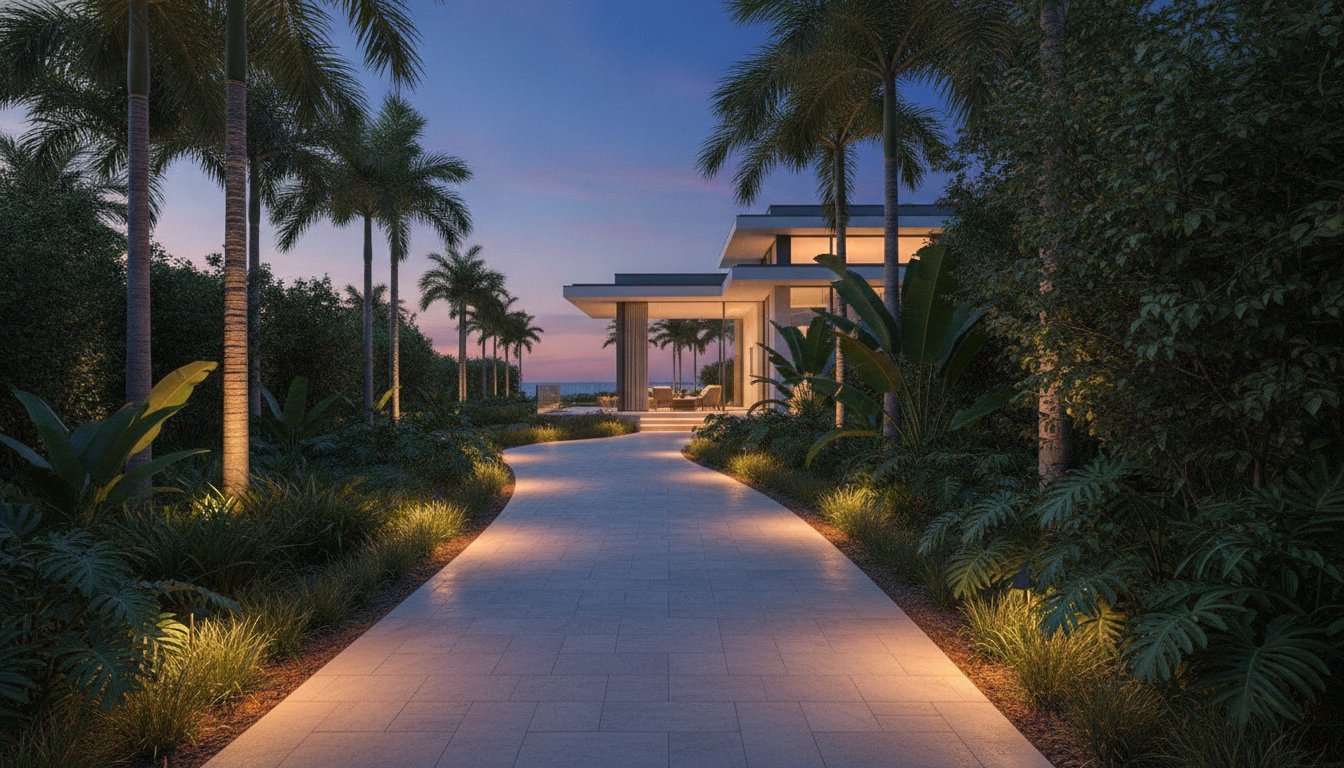 Walkway Lighting Installation in Boca Raton: Engineering Elegant Nightscapes