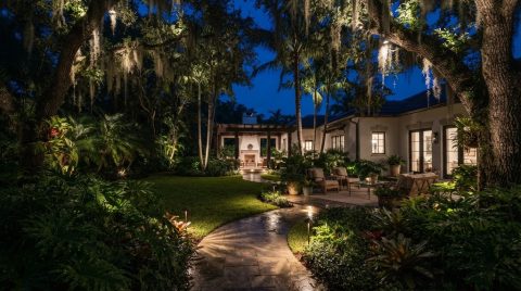 Moonlighting Effect for a Palm Beach Backyard: How It Works